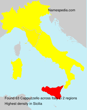 Surname Cappuzzello in Italy Surname Cappuzzello in Italy