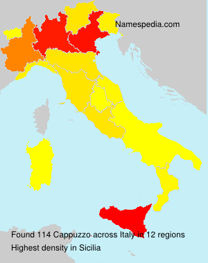 Surname Cappuzzo in Italy Surname Cappuzzo in Italy