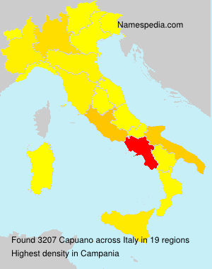 Surname Capuano in Italy Surname Capuano in Italy