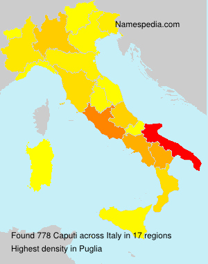 Surname Caputi in Italy Surname Caputi in Italy