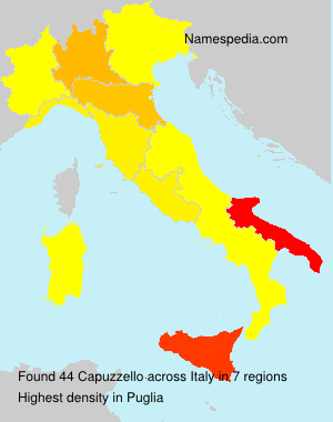 Surname Capuzzello in Italy Surname Capuzzello in Italy