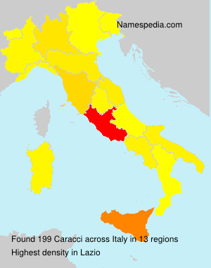 Surname Caracci in Italy Surname Caracci in Italy