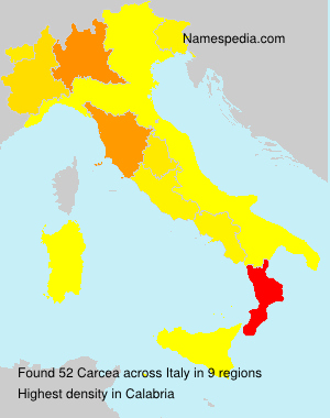 Surname Carcea in Italy Surname Carcea in Italy