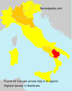 Surname Carcuro in Italy Surname Carcuro in Italy