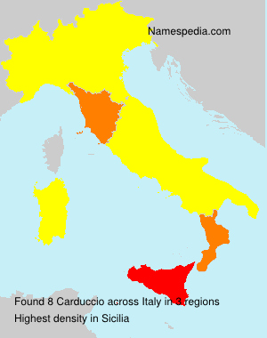 Surname Carduccio in Italy Surname Carduccio in Italy