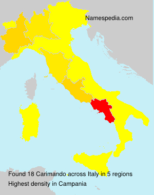 Surname Carimando in Italy Surname Carimando in Italy