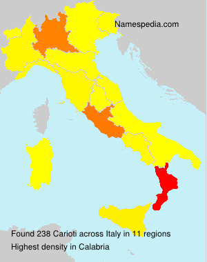 Surname Carioti in Italy Surname Carioti in Italy