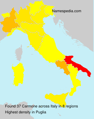 Surname Carmone in Italy Surname Carmone in Italy