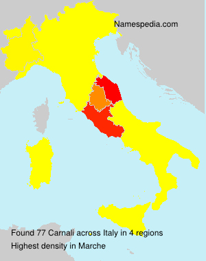Surname Carnali in Italy Surname Carnali in Italy