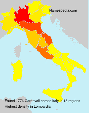 Surname Carnevali in Italy Surname Carnevali in Italy
