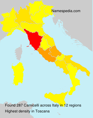 Surname Carnicelli in Italy Surname Carnicelli in Italy