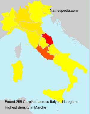 Surname Carpineti in Italy Surname Carpineti in Italy
