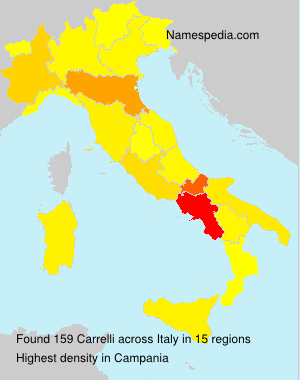Surname Carrelli in Italy Surname Carrelli in Italy