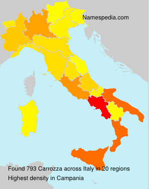 Surname Carrozza in Italy Surname Carrozza in Italy