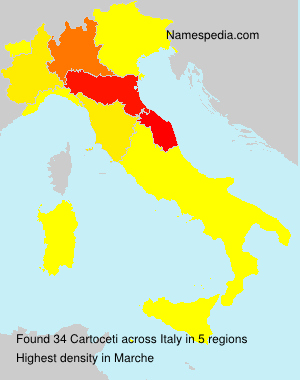 Surname Cartoceti in Italy