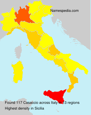 Surname Casaccio in Italy Surname Casaccio in Italy