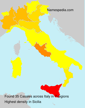 Surname Casales in Italy