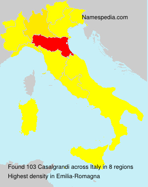 Surname Casalgrandi in Italy Surname Casalgrandi in Italy