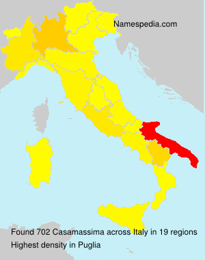 Surname Casamassima in Italy Surname Casamassima in Italy