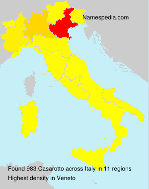 Surname Casarotto in Italy Surname Casarotto in Italy