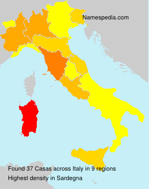 Surname Casas in Italy Surname Casas in Italy