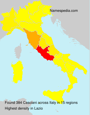 Surname Casciani in Italy Surname Casciani in Italy