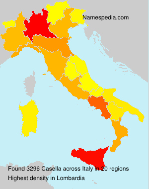 Surname Casella in Italy Surname Casella in Italy