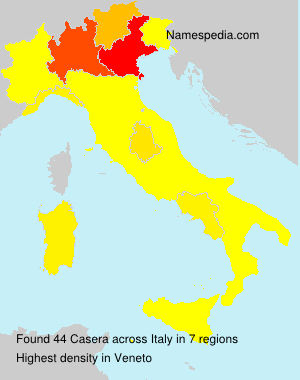 Surname Casera in Italy Surname Casera in Italy