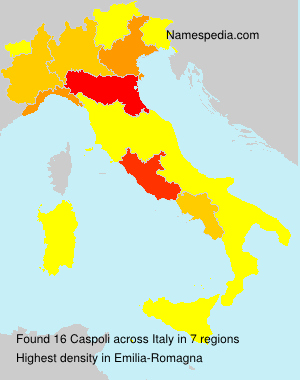 Surname Caspoli in Italy Surname Caspoli in Italy