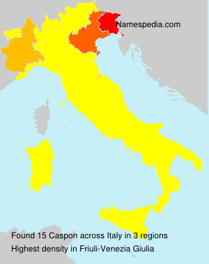 Surname Caspon in Italy Surname Caspon in Italy