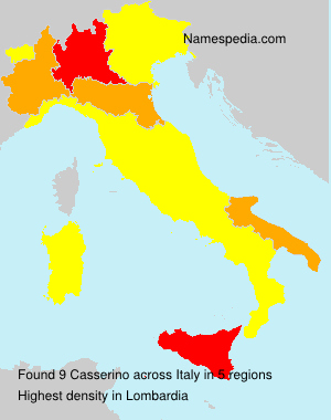 Surname Casserino in Italy Surname Casserino in Italy