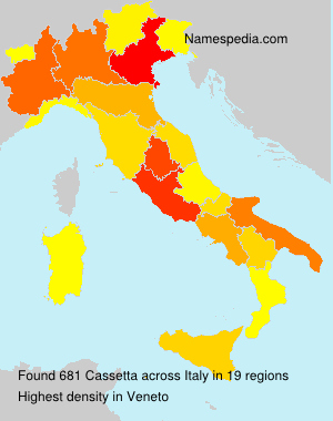 Surname Cassetta in Italy Surname Cassetta in Italy