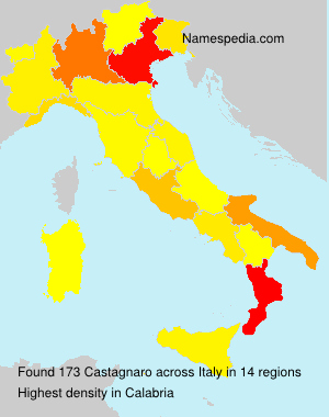 Surname Castagnaro in Italy Surname Castagnaro in Italy