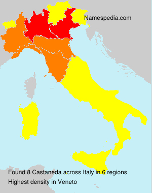 Surname Castaneda in Italy Surname Castaneda in Italy