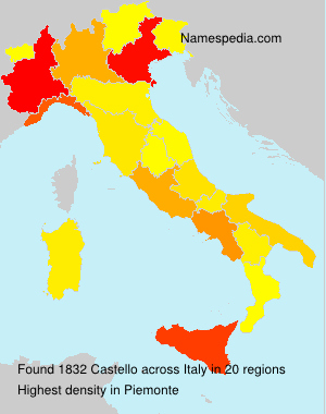 Surname Castello in Italy Surname Castello in Italy
