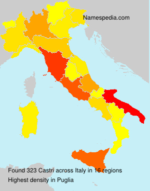 Surname Castri in Italy