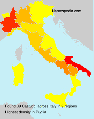 Surname Castucci in Italy Surname Castucci in Italy