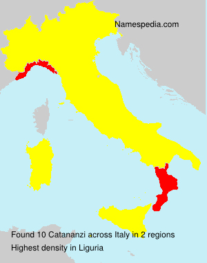 Surname Catananzi in Italy Surname Catananzi in Italy