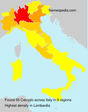 Surname Catozzo in Italy Surname Catozzo in Italy