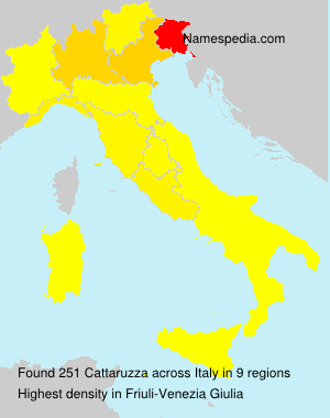 Surname Cattaruzza in Italy Surname Cattaruzza in Italy