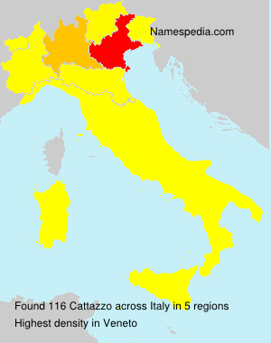 Surname Cattazzo in Italy Surname Cattazzo in Italy