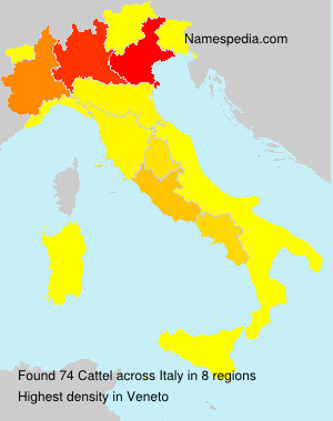 Surname Cattel in Italy Surname Cattel in Italy