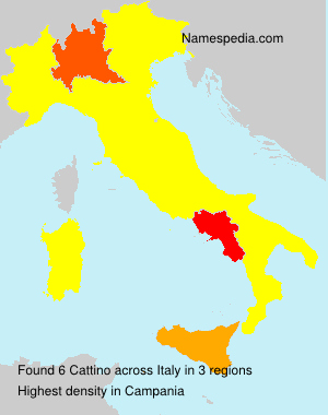Surname Cattino in Italy Surname Cattino in Italy