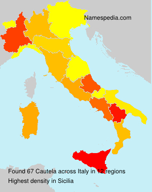 Surname Cautela in Italy