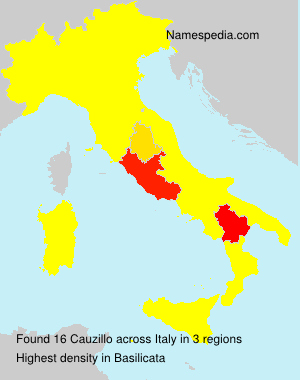 Surname Cauzillo in Italy
