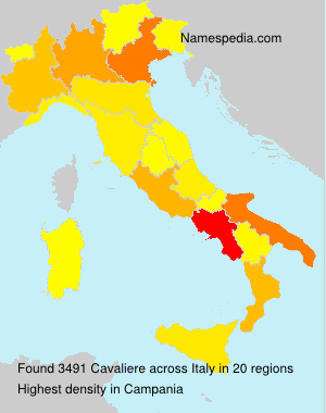 Surname Cavaliere in Italy Surname Cavaliere in Italy