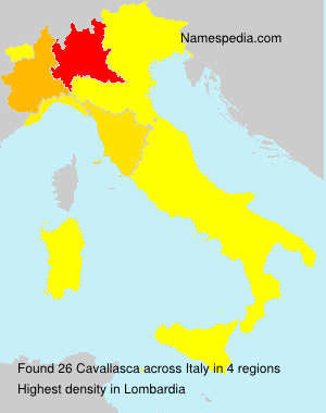 Surname Cavallasca in Italy Surname Cavallasca in Italy