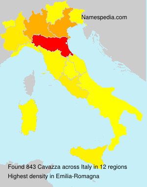 Surname Cavazza in Italy Surname Cavazza in Italy