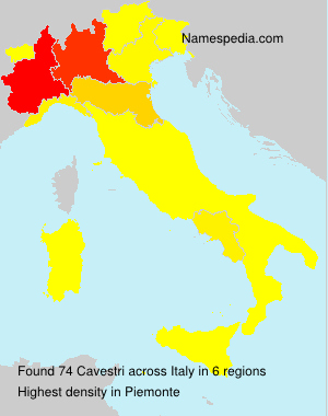 Surname Cavestri in Italy Surname Cavestri in Italy