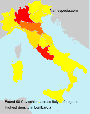 Surname Cavicchioni in Italy Surname Cavicchioni in Italy